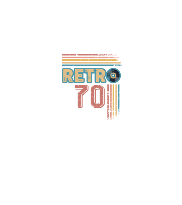 Retro 70 Birthday model gri pe tricou