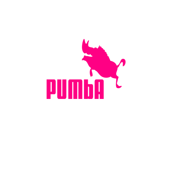 Pumba model alb pe tricou
