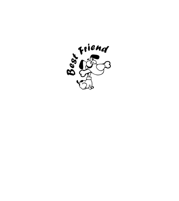 Best Friends model alb pe tricou
