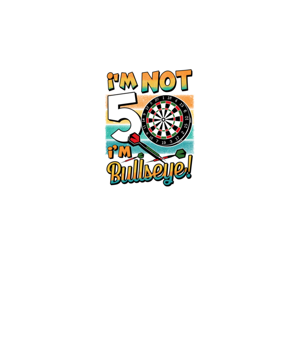 Darts Birthday 50 years old model negru pe tricou