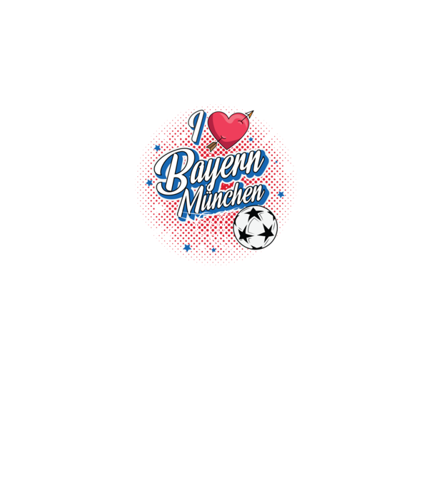 Popart Bayern model negru pe tricou