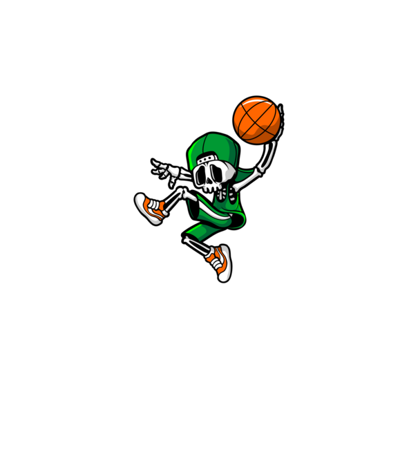 Basketbone model negru pe tricou