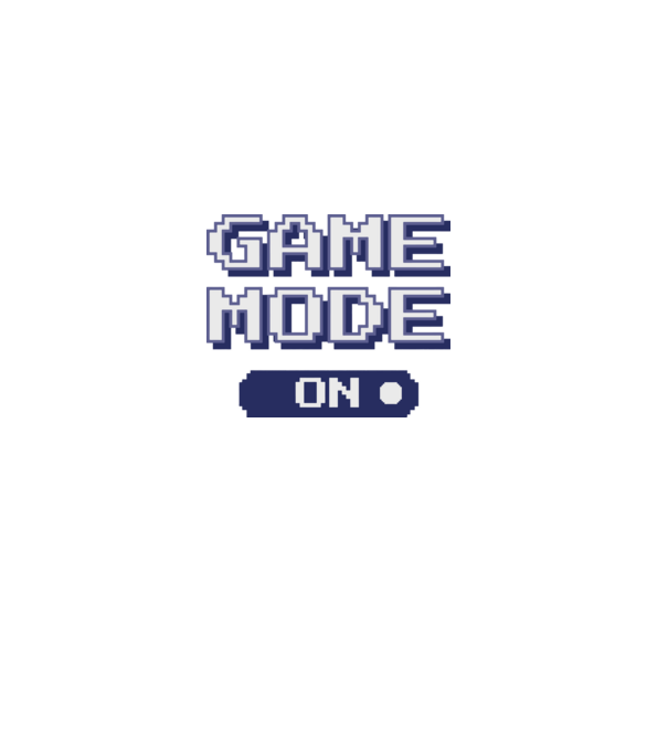 Gamer - Game mode on model negru pe tricou