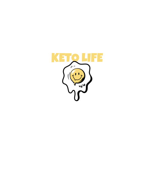HAPPY KETO LIFE model albastru jeanși pe tricou