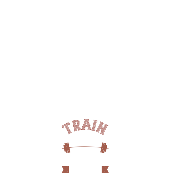 Train Hard model negru pe tricou