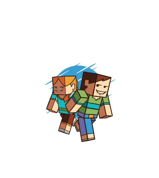 Minecraft model verde de măr pe tricou