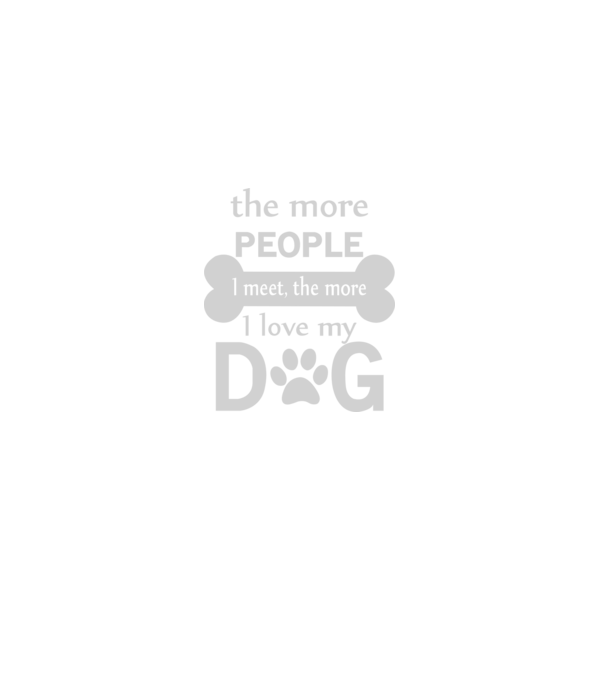 The more people i meet model negru pe tricou