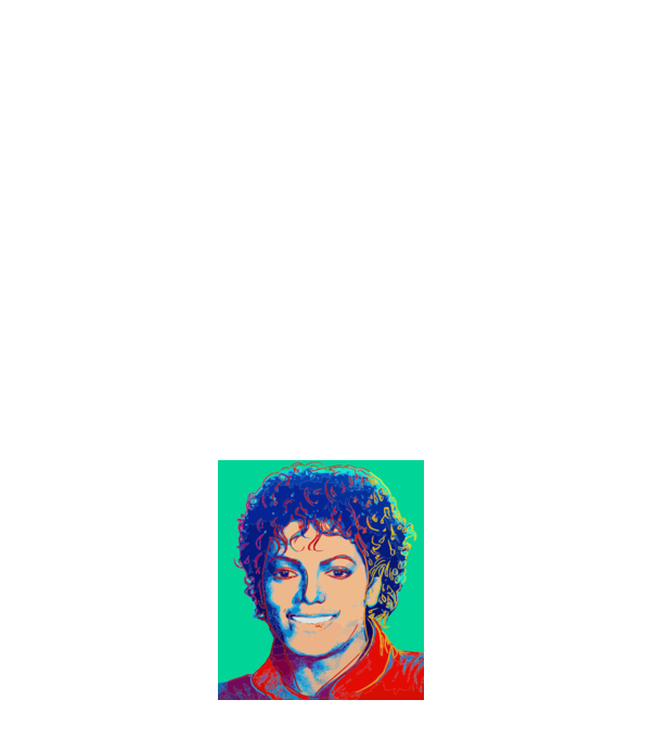 Micheal Jackson Art model negru pe tricou