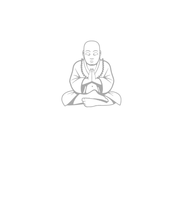 monk outline model negru pe tricou