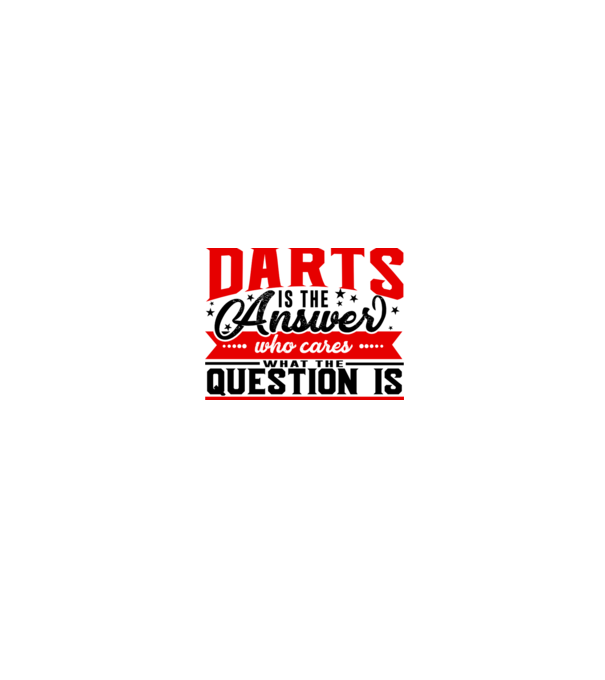 Sport is the answer DARTS model alb/roșu pe tricou