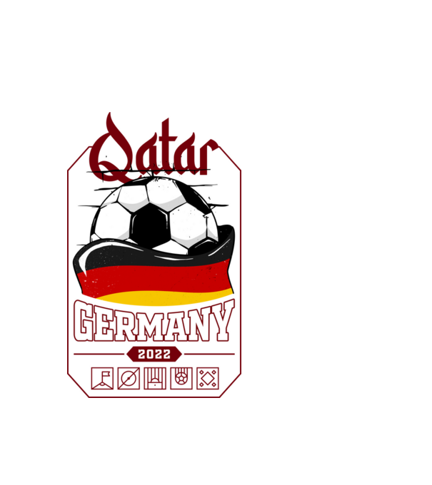 Qatar teams Germany model alb pe tricou