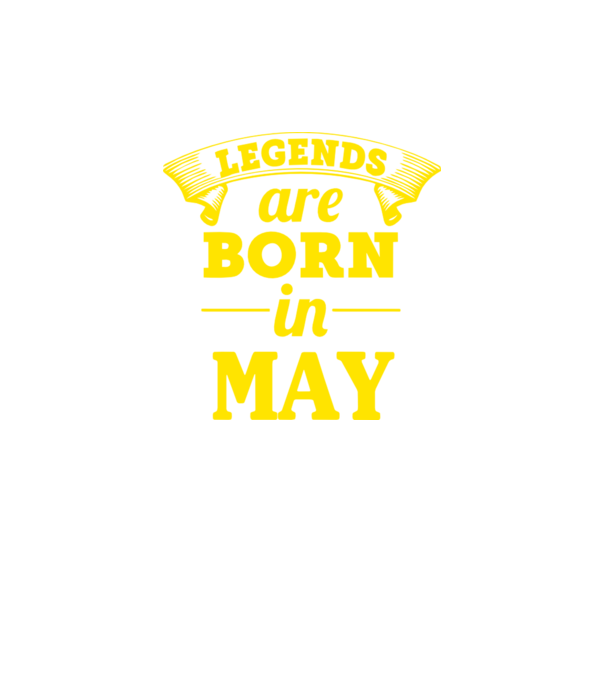 Legends are born in May model verde neon pe tricou