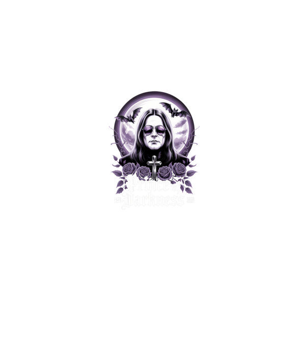 Prince of Darkness model negru pe tricou