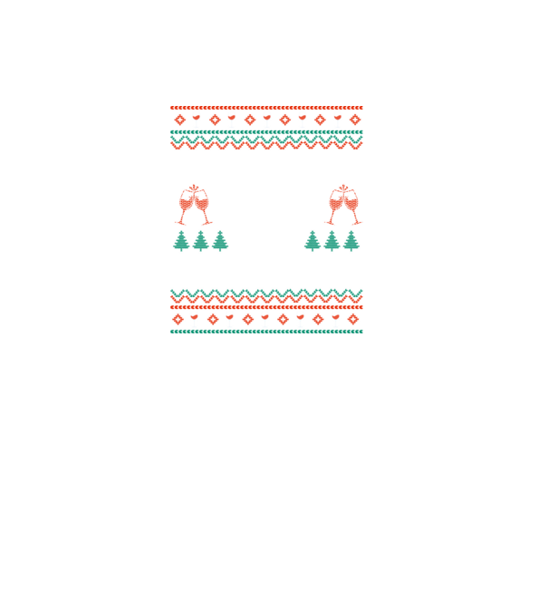 Fueled by wine and christmas model negru pe tricou