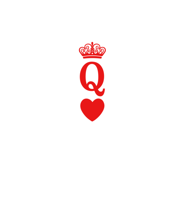 Queen model alb pe tricou