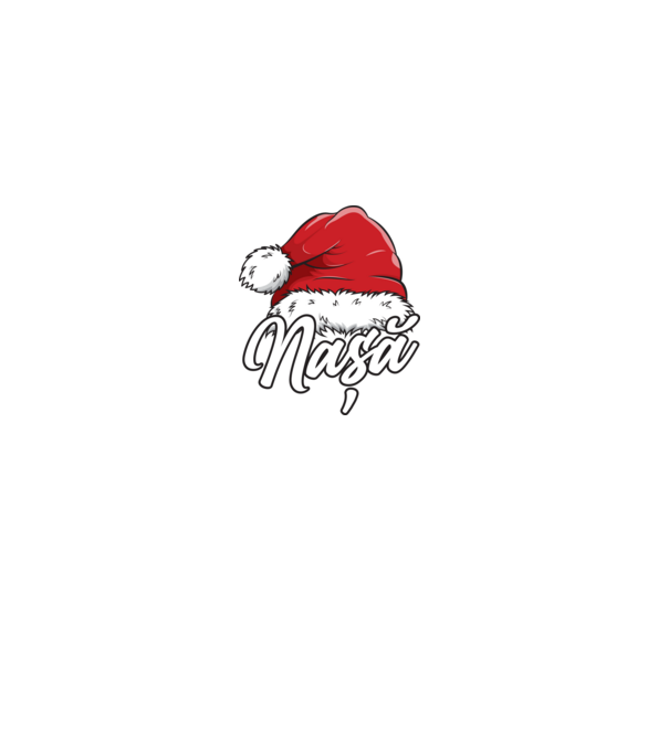 nașă Santa Hat model gri pe tricou