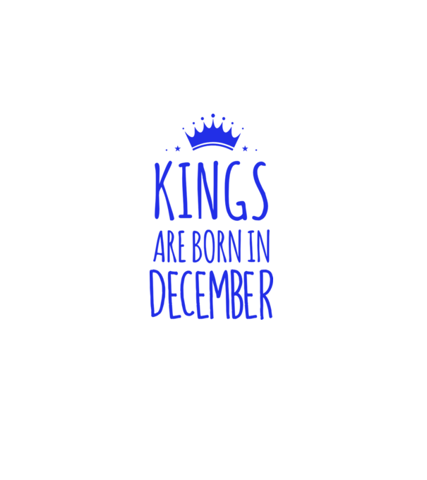 Kings are born in - December model gri pe tricou