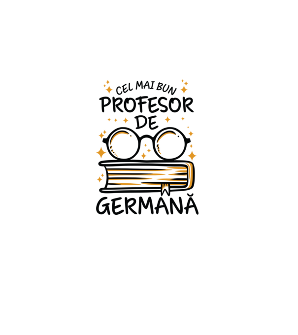 Cel mai profesor germană model alb pe tricou