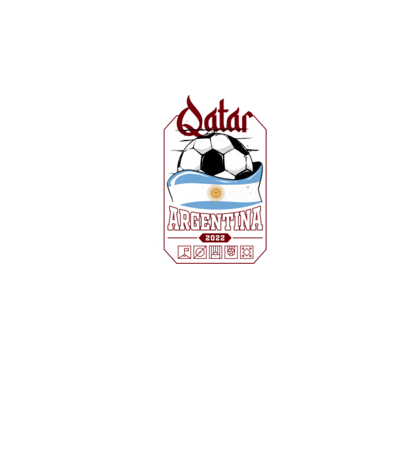 Qatar teams Argentina model negru pe tricou