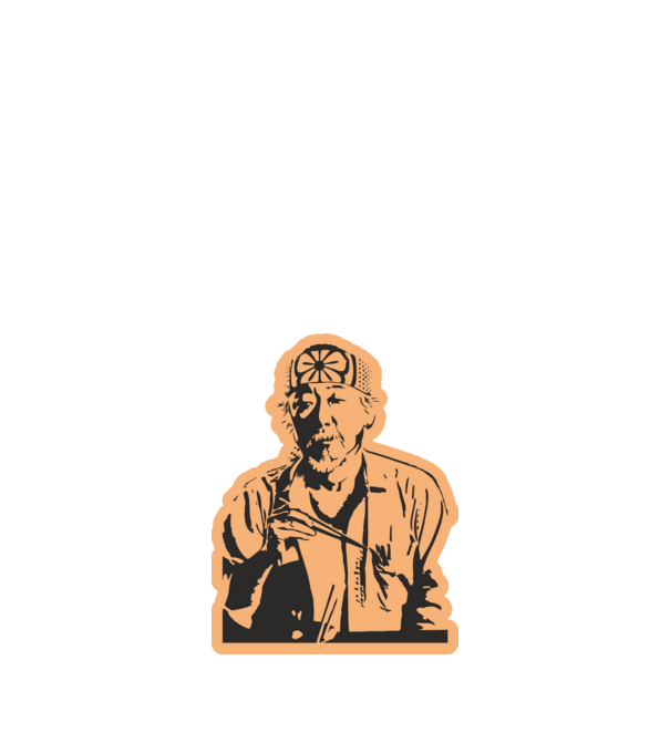 Mister miyagi cobra kai model alb pe tricou