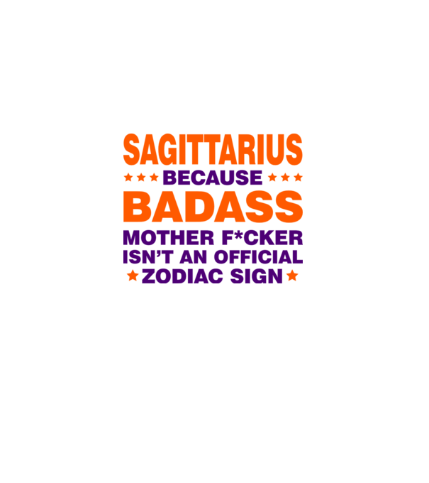 Badass zodiac SAGITTARIUS model alb pe tricou