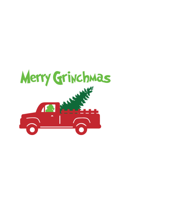 Grinchmas truck model alb pe tricou