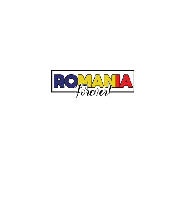Romania forever model alb pe tricou