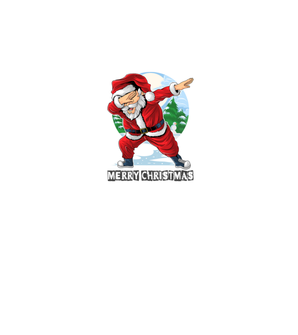 Santa merry christmas model alb pe tricou