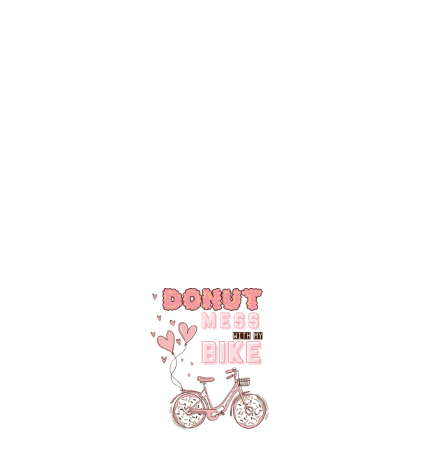 Donut mess with my bike model negru pe tricou
