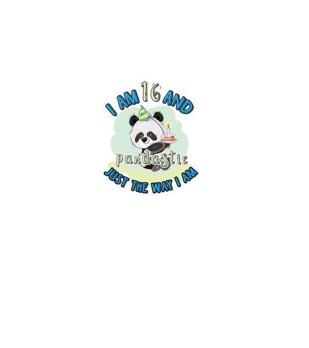 PANDASTIC 16 model alb pe tricou
