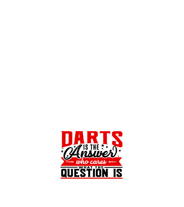 Sport is the answer DARTS model negru pe tricou