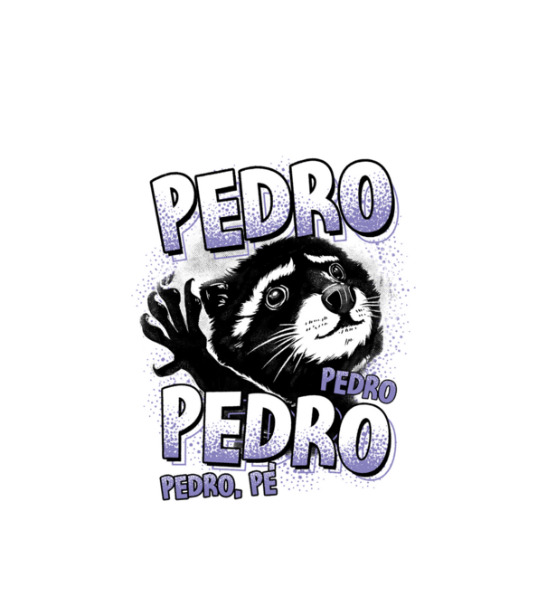 PEDRO PEDRO PEDRO model alb pe tricou