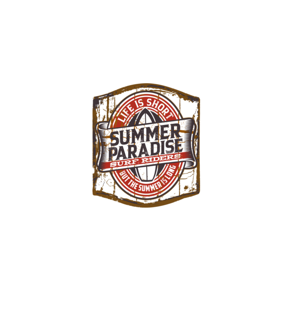 Summer Paradise model negru pe tricou