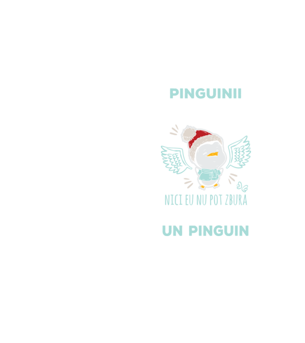 pinguinii nu pot zbura, nici eu nu pot zbura, așa că sunt un pinguin model galben neon pe tricou