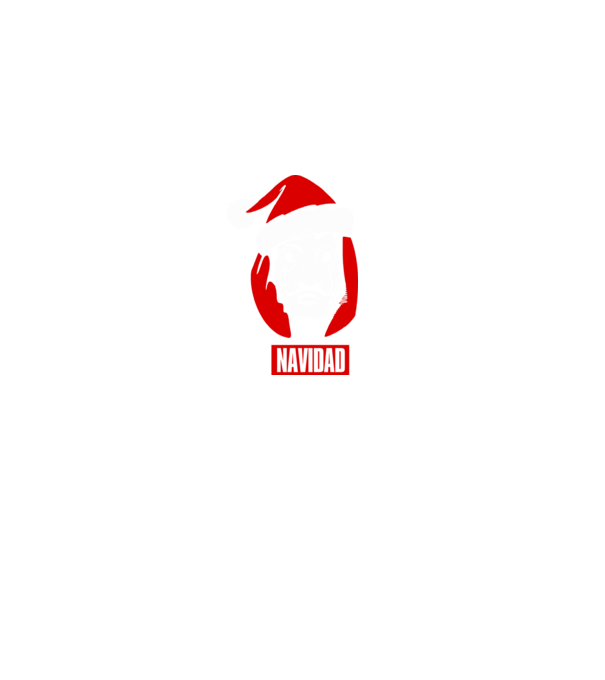 feliz navidad merry christmas money heist model negru pe tricou