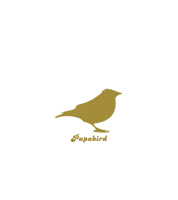 Papa bird model negru pe tricou
