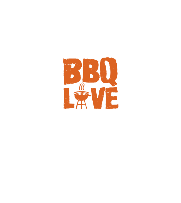 BBQ LOVE model negru pe tricou