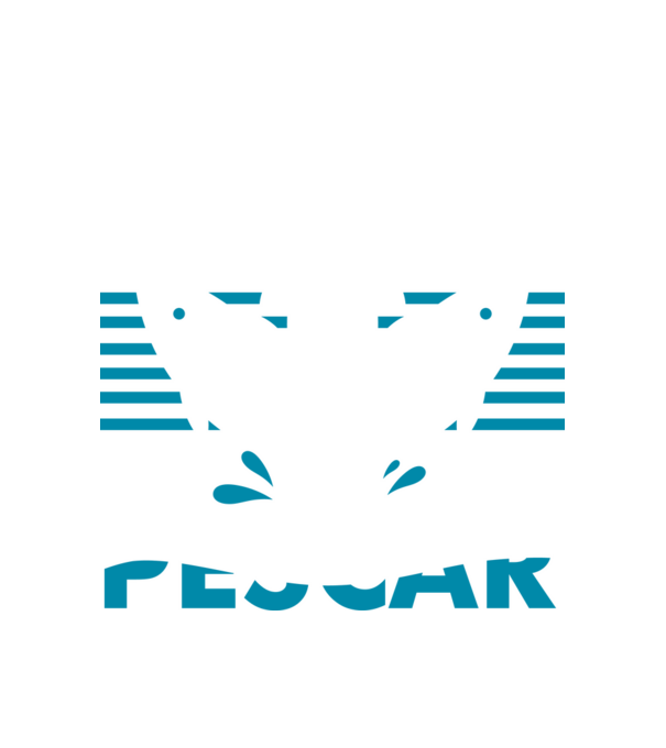 Pescar original model alb pe tricou