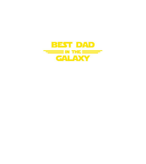 Best dad in the galaxy model negru pe tricou