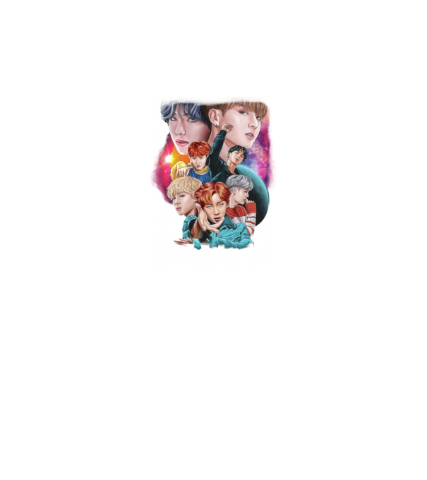 BTS POSTER model negru pe tricou