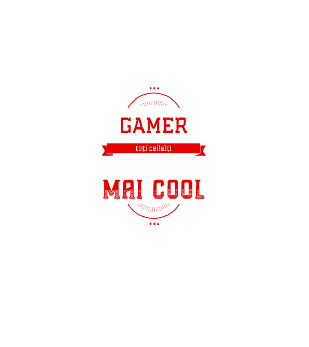 sunt gamer, la fel ca toți ceilalți, dar mult mai cool model negru pe tricou