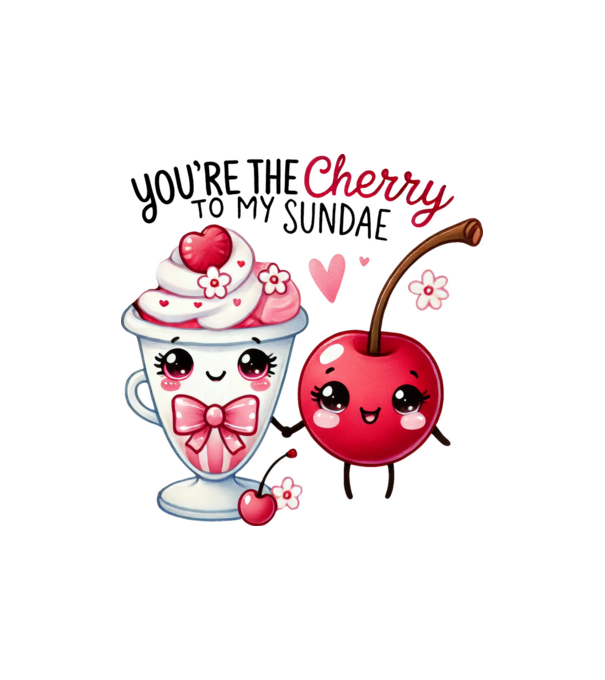 Cherry to my Sunday model nisipiu pe tricou