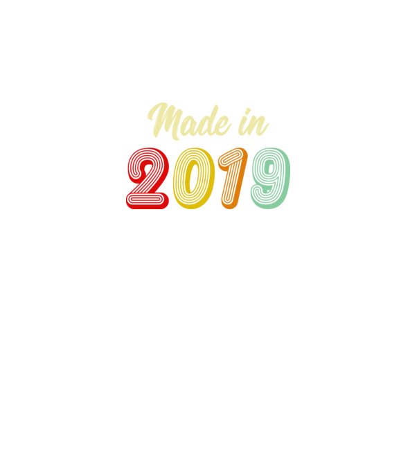 made in 2019 retro model negru pe tricou