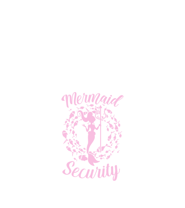 Mermaid Security girls model negru pe tricou