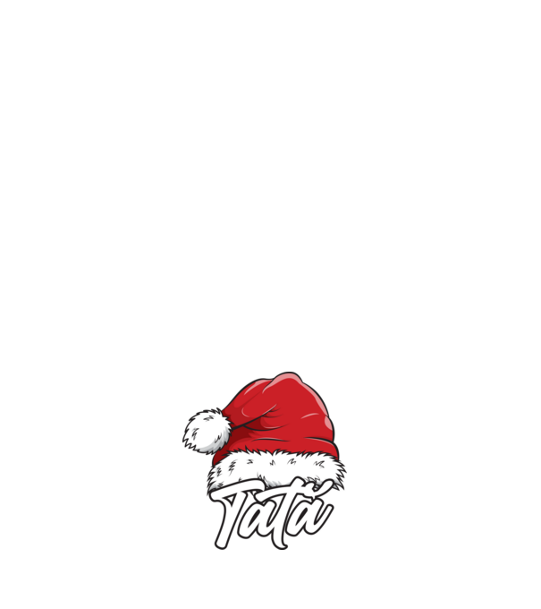 tată Santa Hat model albastru închis pe tricou