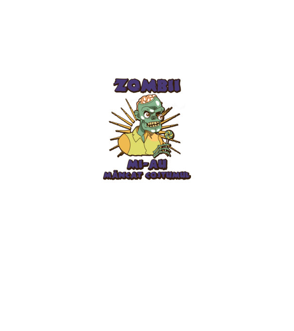 Zombii mi-au mâncat costumul model negru pe tricou