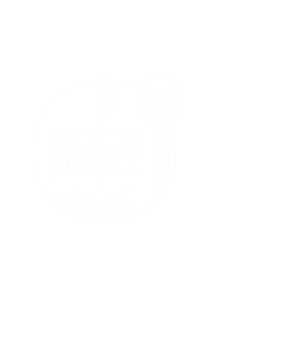 Rock n roll model negru pe tricou