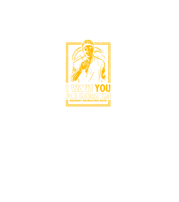 I want you cobra kai model turcoaz pe tricou