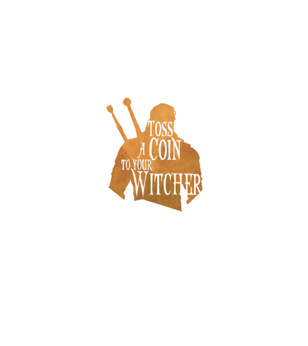 Toss a Coin to your Witcher model negru pe tricou