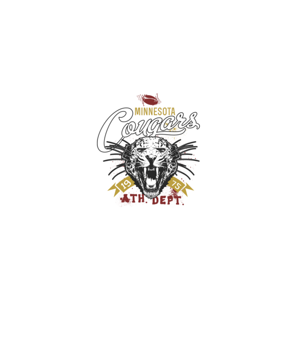 Minesota Cougars model negru pe tricou
